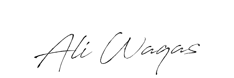 Create a beautiful signature design for name Ali Waqas. With this signature (Antro_Vectra) fonts, you can make a handwritten signature for free. Ali Waqas signature style 6 images and pictures png