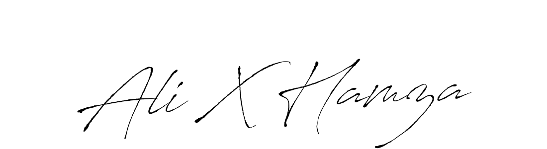 Ali X Hamza stylish signature style. Best Handwritten Sign (Antro_Vectra) for my name. Handwritten Signature Collection Ideas for my name Ali X Hamza. Ali X Hamza signature style 6 images and pictures png