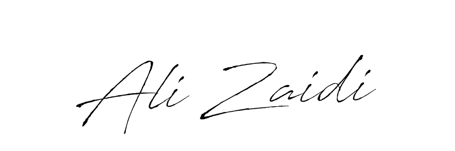Make a beautiful signature design for name Ali Zaidi. With this signature (Antro_Vectra) style, you can create a handwritten signature for free. Ali Zaidi signature style 6 images and pictures png