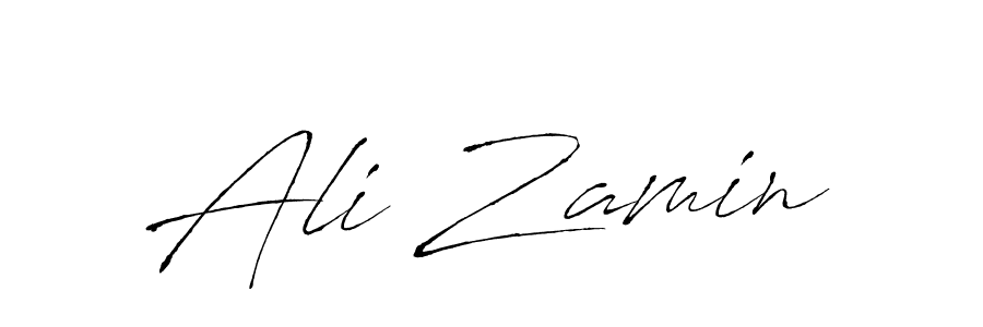 Create a beautiful signature design for name Ali Zamin. With this signature (Antro_Vectra) fonts, you can make a handwritten signature for free. Ali Zamin signature style 6 images and pictures png