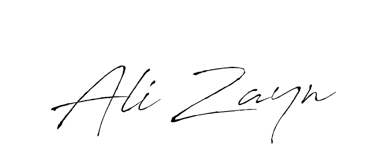 Ali Zayn stylish signature style. Best Handwritten Sign (Antro_Vectra) for my name. Handwritten Signature Collection Ideas for my name Ali Zayn. Ali Zayn signature style 6 images and pictures png