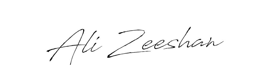 How to make Ali Zeeshan name signature. Use Antro_Vectra style for creating short signs online. This is the latest handwritten sign. Ali Zeeshan signature style 6 images and pictures png