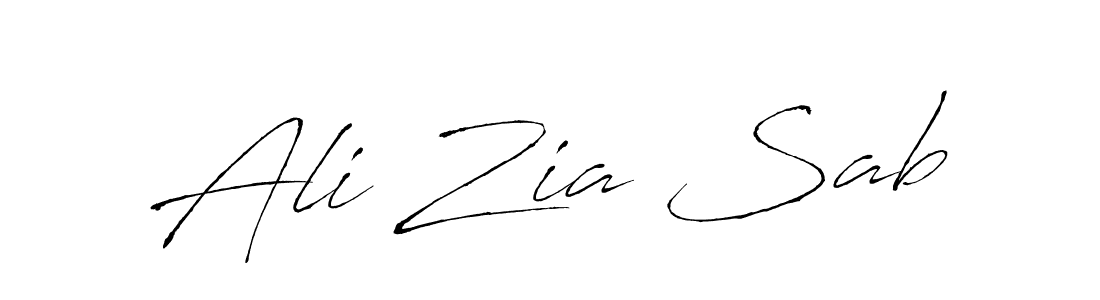 Also we have Ali Zia Sab name is the best signature style. Create professional handwritten signature collection using Antro_Vectra autograph style. Ali Zia Sab signature style 6 images and pictures png