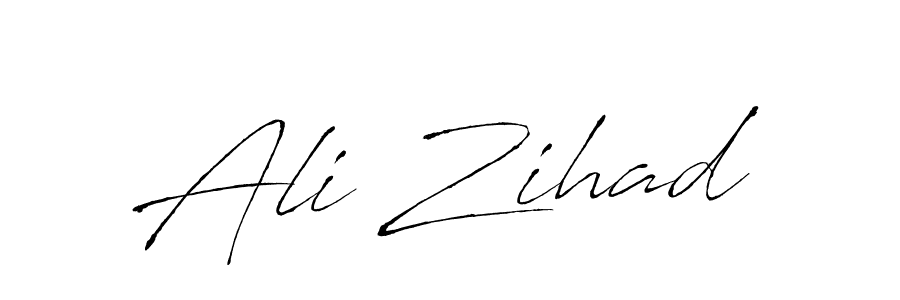 Create a beautiful signature design for name Ali Zihad. With this signature (Antro_Vectra) fonts, you can make a handwritten signature for free. Ali Zihad signature style 6 images and pictures png