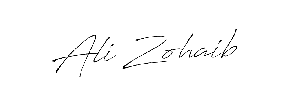Antro_Vectra is a professional signature style that is perfect for those who want to add a touch of class to their signature. It is also a great choice for those who want to make their signature more unique. Get Ali Zohaib name to fancy signature for free. Ali Zohaib signature style 6 images and pictures png