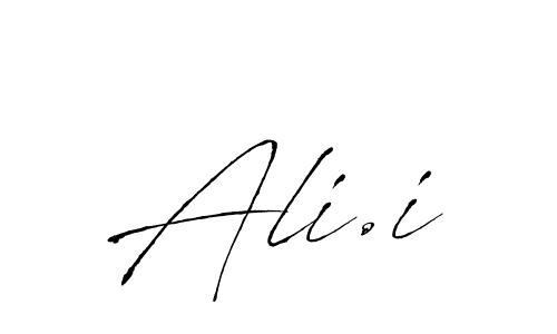 Ali.i stylish signature style. Best Handwritten Sign (Antro_Vectra) for my name. Handwritten Signature Collection Ideas for my name Ali.i. Ali.i signature style 6 images and pictures png