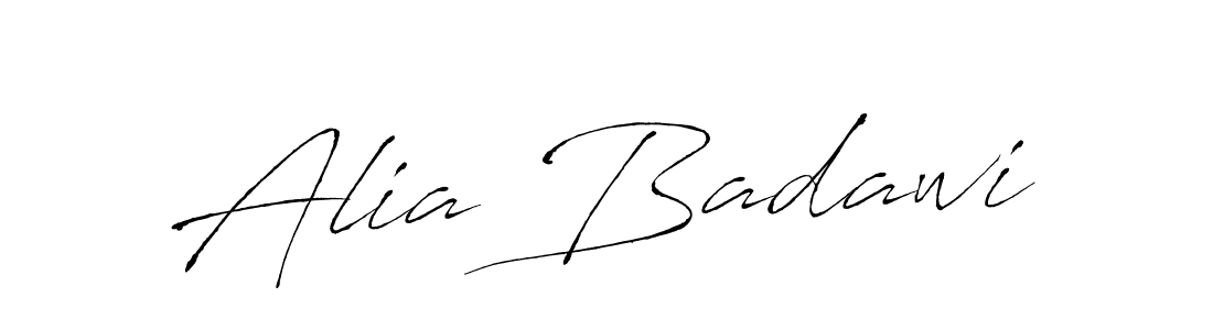 Make a beautiful signature design for name Alia Badawi. Use this online signature maker to create a handwritten signature for free. Alia Badawi signature style 6 images and pictures png