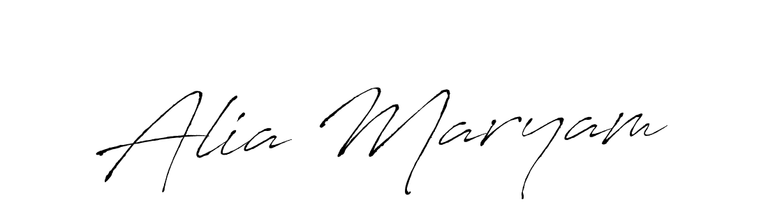 The best way (Antro_Vectra) to make a short signature is to pick only two or three words in your name. The name Alia Maryam include a total of six letters. For converting this name. Alia Maryam signature style 6 images and pictures png