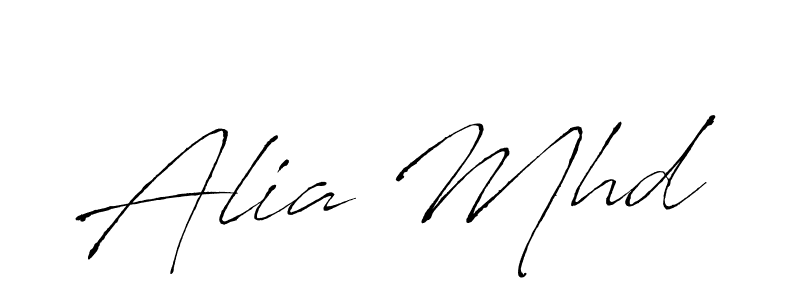 How to make Alia Mhd signature? Antro_Vectra is a professional autograph style. Create handwritten signature for Alia Mhd name. Alia Mhd signature style 6 images and pictures png