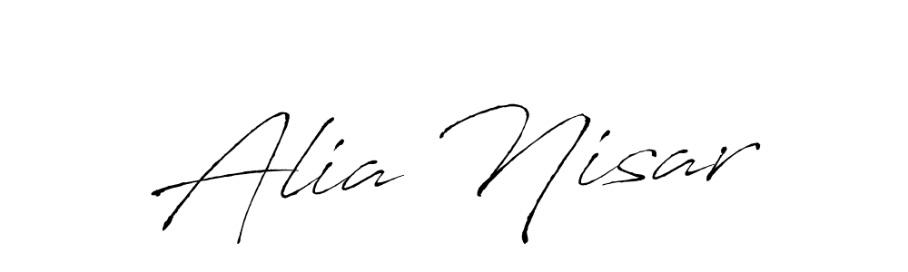 Similarly Antro_Vectra is the best handwritten signature design. Signature creator online .You can use it as an online autograph creator for name Alia Nisar. Alia Nisar signature style 6 images and pictures png