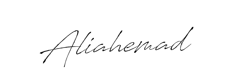Design your own signature with our free online signature maker. With this signature software, you can create a handwritten (Antro_Vectra) signature for name Aliahemad. Aliahemad signature style 6 images and pictures png