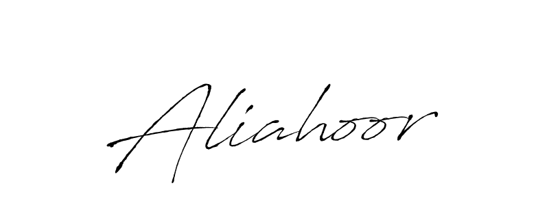 Use a signature maker to create a handwritten signature online. With this signature software, you can design (Antro_Vectra) your own signature for name Aliahoor. Aliahoor signature style 6 images and pictures png