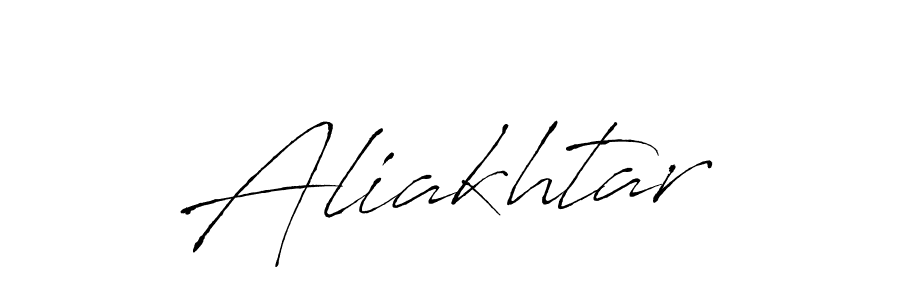 Design your own signature with our free online signature maker. With this signature software, you can create a handwritten (Antro_Vectra) signature for name Aliakhtar. Aliakhtar signature style 6 images and pictures png