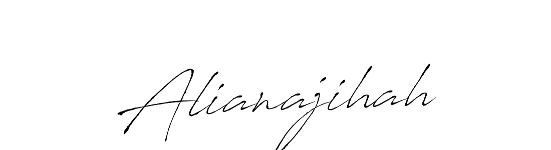 Make a beautiful signature design for name Alianajihah. With this signature (Antro_Vectra) style, you can create a handwritten signature for free. Alianajihah signature style 6 images and pictures png