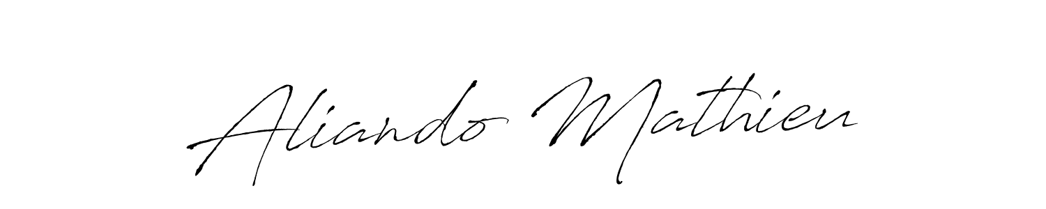 Make a beautiful signature design for name Aliando Mathieu. With this signature (Antro_Vectra) style, you can create a handwritten signature for free. Aliando Mathieu signature style 6 images and pictures png