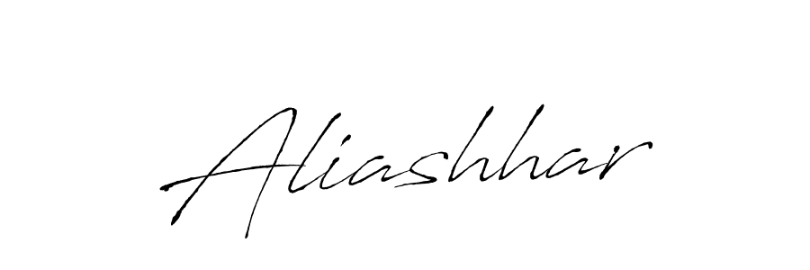Aliashhar stylish signature style. Best Handwritten Sign (Antro_Vectra) for my name. Handwritten Signature Collection Ideas for my name Aliashhar. Aliashhar signature style 6 images and pictures png