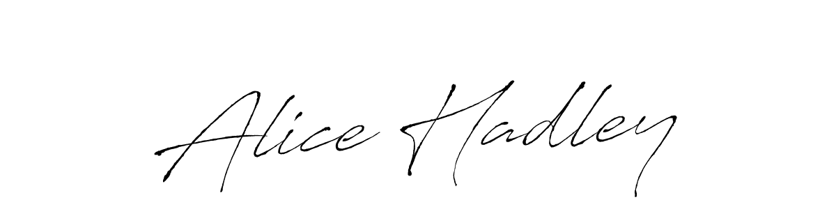 Create a beautiful signature design for name Alice Hadley. With this signature (Antro_Vectra) fonts, you can make a handwritten signature for free. Alice Hadley signature style 6 images and pictures png