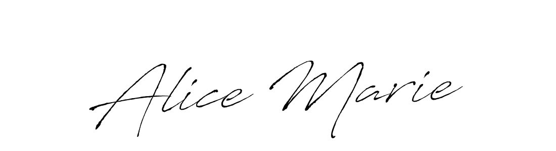 Make a beautiful signature design for name Alice Marie. With this signature (Antro_Vectra) style, you can create a handwritten signature for free. Alice Marie signature style 6 images and pictures png