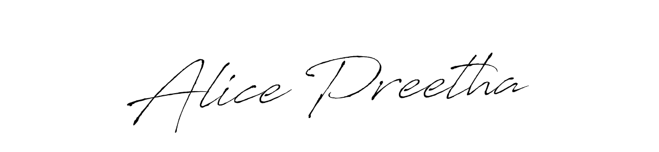 Here are the top 10 professional signature styles for the name Alice Preetha. These are the best autograph styles you can use for your name. Alice Preetha signature style 6 images and pictures png