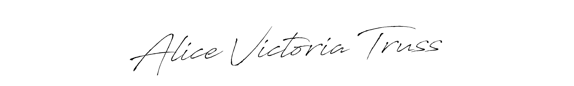 You should practise on your own different ways (Antro_Vectra) to write your name (Alice Victoria Truss) in signature. don't let someone else do it for you. Alice Victoria Truss signature style 6 images and pictures png