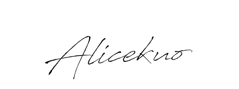 How to make Alicekuo name signature. Use Antro_Vectra style for creating short signs online. This is the latest handwritten sign. Alicekuo signature style 6 images and pictures png