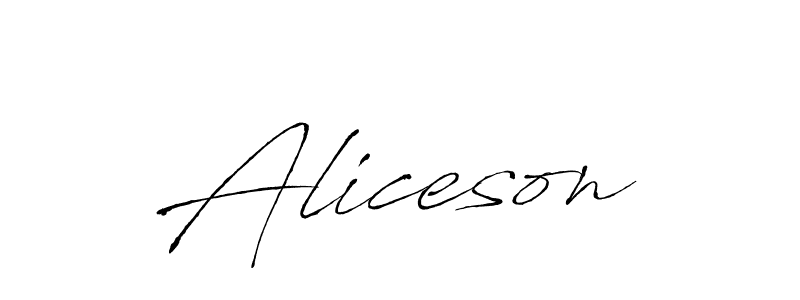 Make a beautiful signature design for name Aliceson. Use this online signature maker to create a handwritten signature for free. Aliceson signature style 6 images and pictures png