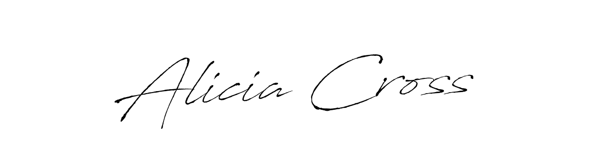 Design your own signature with our free online signature maker. With this signature software, you can create a handwritten (Antro_Vectra) signature for name Alicia Cross. Alicia Cross signature style 6 images and pictures png
