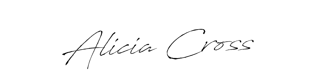 Design your own signature with our free online signature maker. With this signature software, you can create a handwritten (Antro_Vectra) signature for name Alicia Cross. Alicia Cross signature style 6 images and pictures png