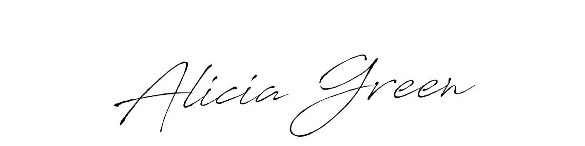 Create a beautiful signature design for name Alicia Green. With this signature (Antro_Vectra) fonts, you can make a handwritten signature for free. Alicia Green signature style 6 images and pictures png