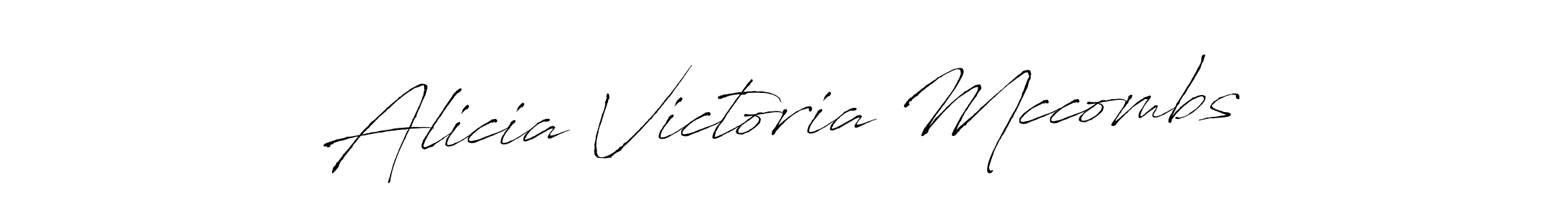 Also we have Alicia Victoria Mccombs name is the best signature style. Create professional handwritten signature collection using Antro_Vectra autograph style. Alicia Victoria Mccombs signature style 6 images and pictures png