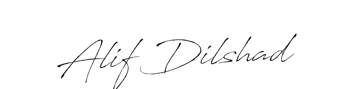 Also You can easily find your signature by using the search form. We will create Alif Dilshad name handwritten signature images for you free of cost using Antro_Vectra sign style. Alif Dilshad signature style 6 images and pictures png