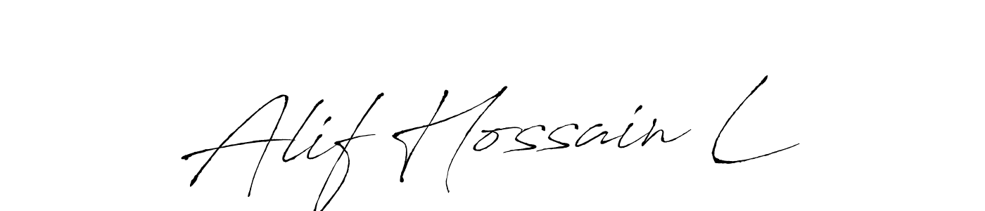 You can use this online signature creator to create a handwritten signature for the name Alif Hossain L. This is the best online autograph maker. Alif Hossain L signature style 6 images and pictures png