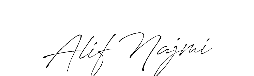 The best way (Antro_Vectra) to make a short signature is to pick only two or three words in your name. The name Alif Najmi include a total of six letters. For converting this name. Alif Najmi signature style 6 images and pictures png