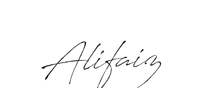 Make a beautiful signature design for name Alifaiz. With this signature (Antro_Vectra) style, you can create a handwritten signature for free. Alifaiz signature style 6 images and pictures png