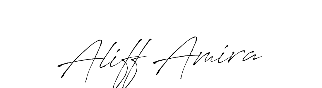 Similarly Antro_Vectra is the best handwritten signature design. Signature creator online .You can use it as an online autograph creator for name Aliff Amira. Aliff Amira signature style 6 images and pictures png