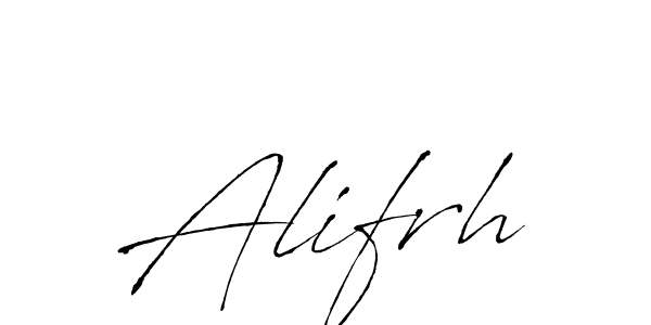 How to make Alifrh signature? Antro_Vectra is a professional autograph style. Create handwritten signature for Alifrh name. Alifrh signature style 6 images and pictures png