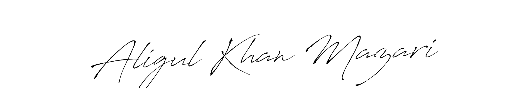 if you are searching for the best signature style for your name Aligul Khan Mazari. so please give up your signature search. here we have designed multiple signature styles  using Antro_Vectra. Aligul Khan Mazari signature style 6 images and pictures png