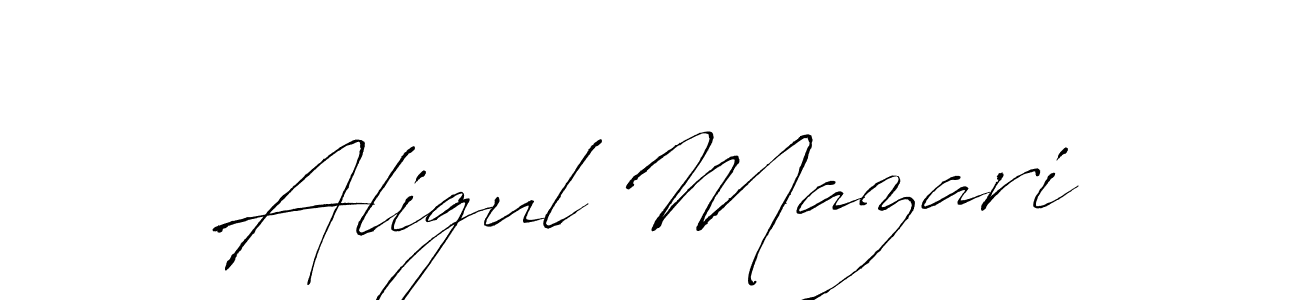 Make a beautiful signature design for name Aligul Mazari. Use this online signature maker to create a handwritten signature for free. Aligul Mazari signature style 6 images and pictures png