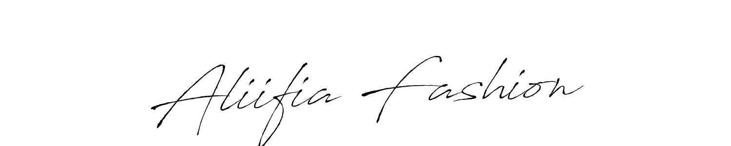 Design your own signature with our free online signature maker. With this signature software, you can create a handwritten (Antro_Vectra) signature for name Aliifia Fashion. Aliifia Fashion signature style 6 images and pictures png