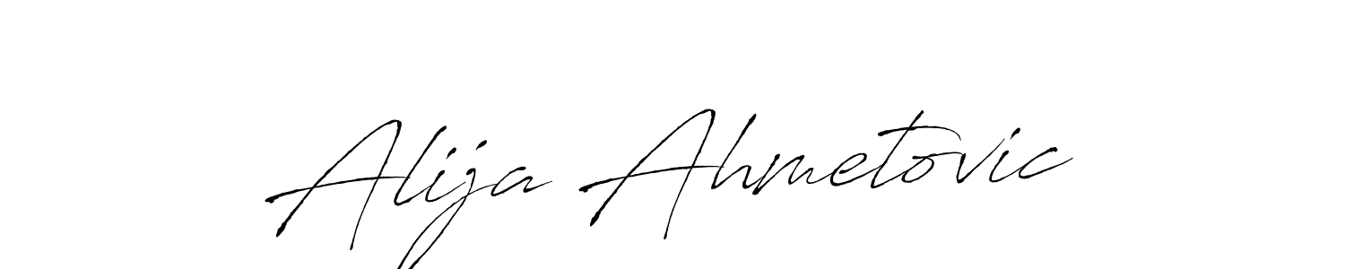 Make a beautiful signature design for name Alija Ahmetovic. With this signature (Antro_Vectra) style, you can create a handwritten signature for free. Alija Ahmetovic signature style 6 images and pictures png