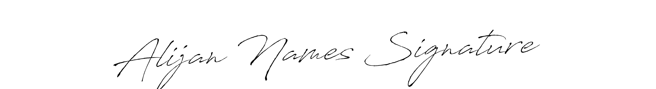 Create a beautiful signature design for name Alijan Names Signature. With this signature (Antro_Vectra) fonts, you can make a handwritten signature for free. Alijan Names Signature signature style 6 images and pictures png