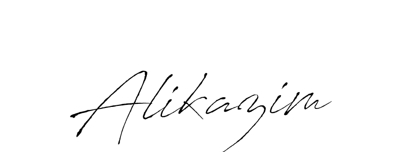 Use a signature maker to create a handwritten signature online. With this signature software, you can design (Antro_Vectra) your own signature for name Alikazim. Alikazim signature style 6 images and pictures png