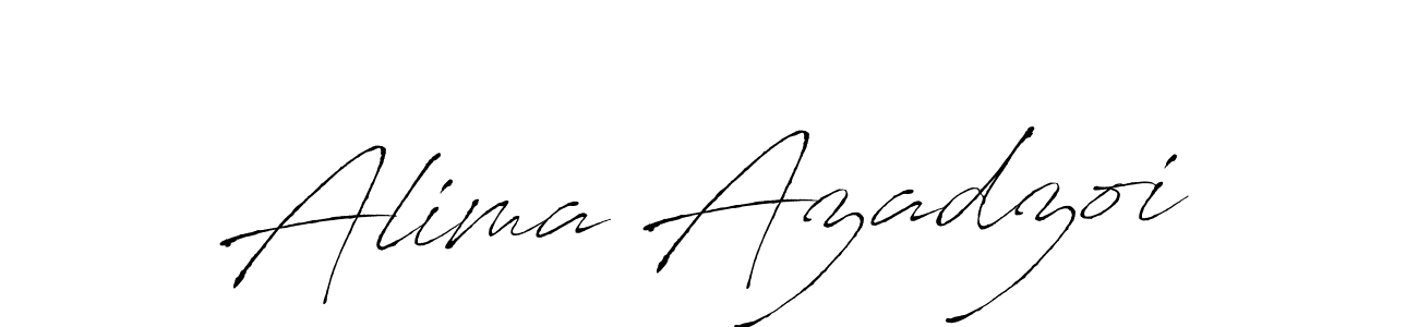 Create a beautiful signature design for name Alima Azadzoi. With this signature (Antro_Vectra) fonts, you can make a handwritten signature for free. Alima Azadzoi signature style 6 images and pictures png