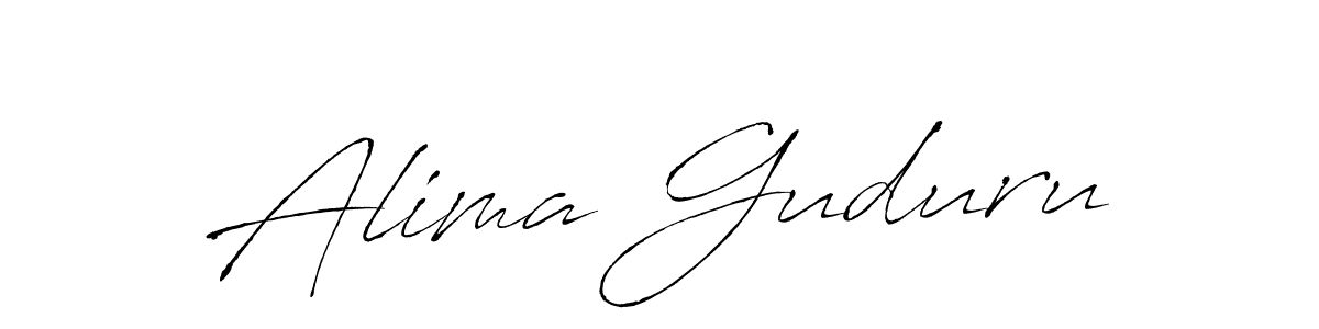 How to make Alima Guduru signature? Antro_Vectra is a professional autograph style. Create handwritten signature for Alima Guduru name. Alima Guduru signature style 6 images and pictures png