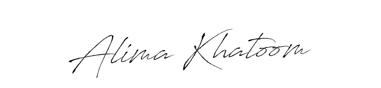 How to make Alima Khatoom signature? Antro_Vectra is a professional autograph style. Create handwritten signature for Alima Khatoom name. Alima Khatoom signature style 6 images and pictures png