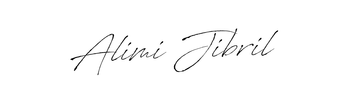 Create a beautiful signature design for name Alimi Jibril. With this signature (Antro_Vectra) fonts, you can make a handwritten signature for free. Alimi Jibril signature style 6 images and pictures png