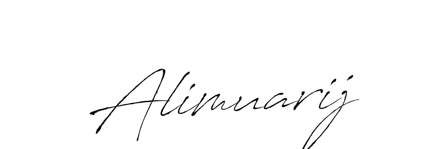 How to make Alimuarij signature? Antro_Vectra is a professional autograph style. Create handwritten signature for Alimuarij name. Alimuarij signature style 6 images and pictures png