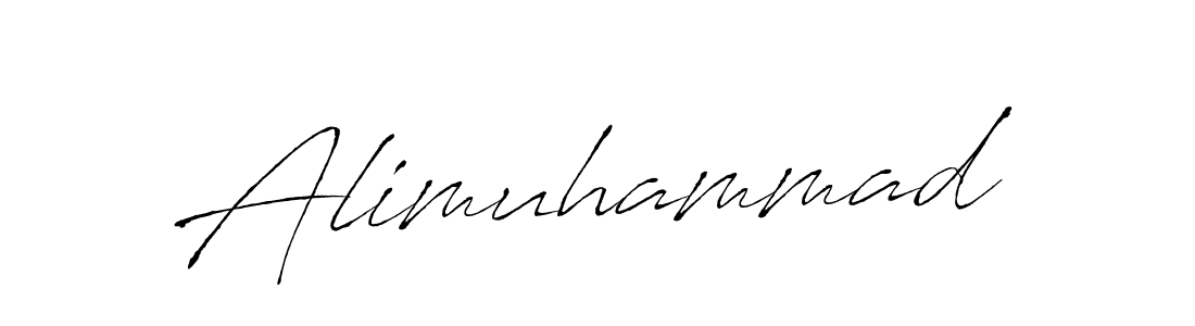 Create a beautiful signature design for name Alimuhammad. With this signature (Antro_Vectra) fonts, you can make a handwritten signature for free. Alimuhammad signature style 6 images and pictures png