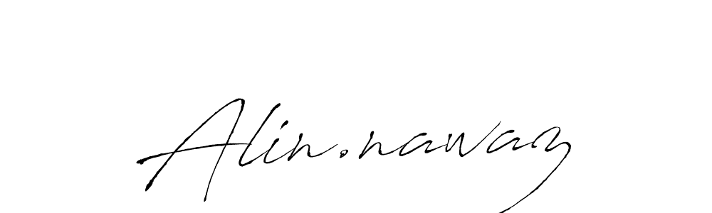 How to make Alin.nawaz name signature. Use Antro_Vectra style for creating short signs online. This is the latest handwritten sign. Alin.nawaz signature style 6 images and pictures png