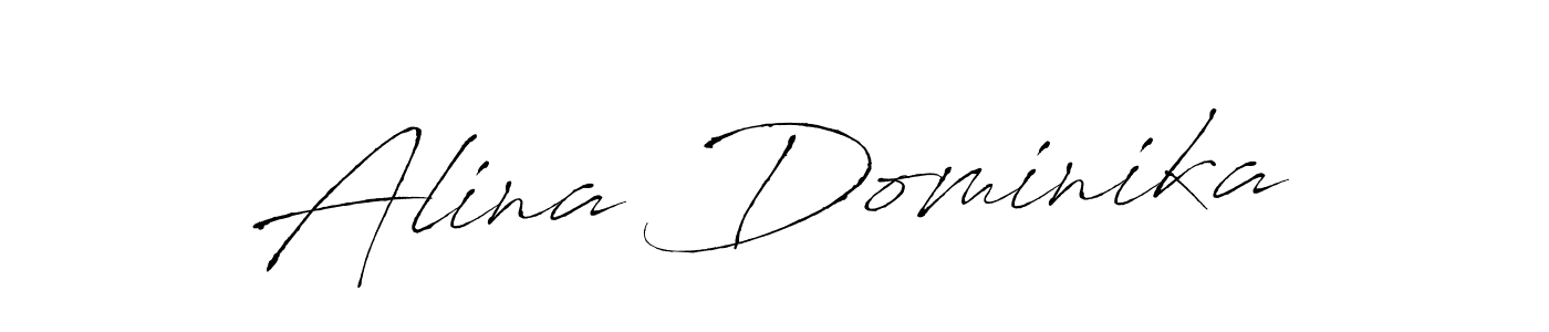 Make a beautiful signature design for name Alina Dominika. With this signature (Antro_Vectra) style, you can create a handwritten signature for free. Alina Dominika signature style 6 images and pictures png